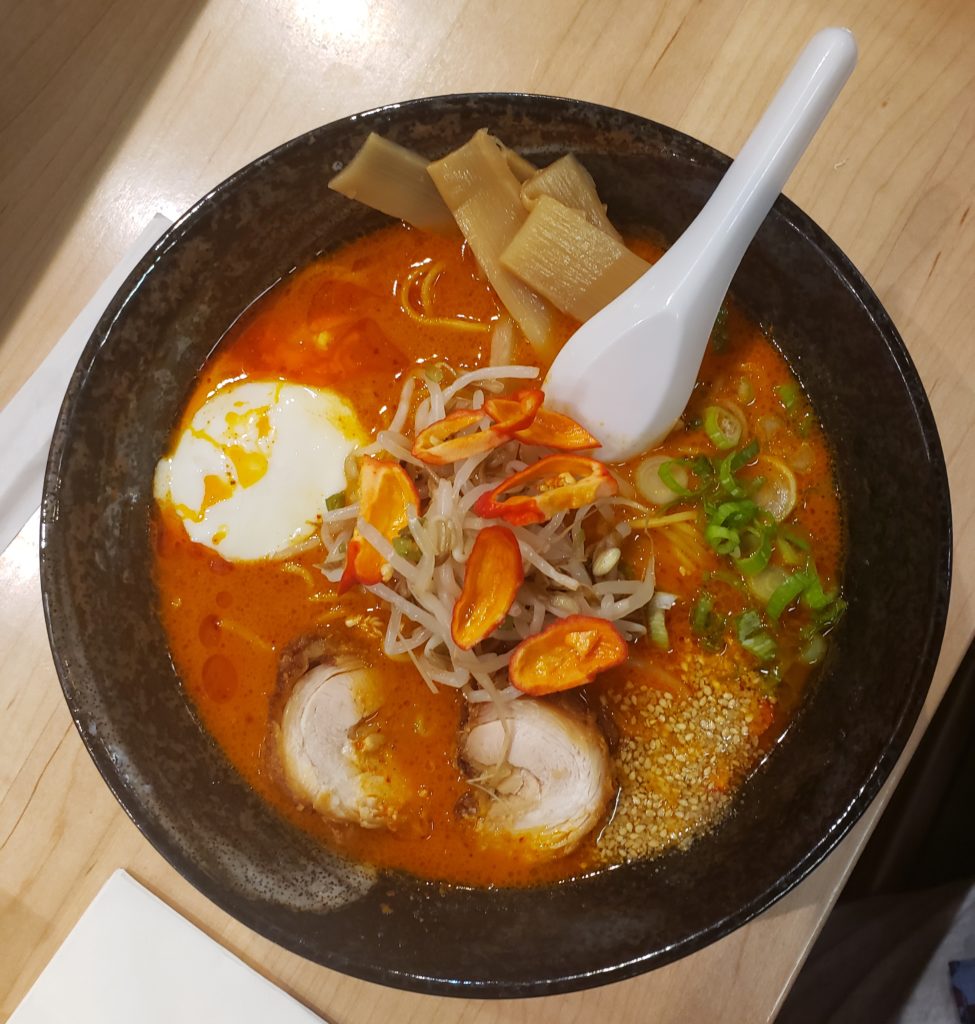 shinigami reaper ramen at satori ramen bar in north market by fartley farms