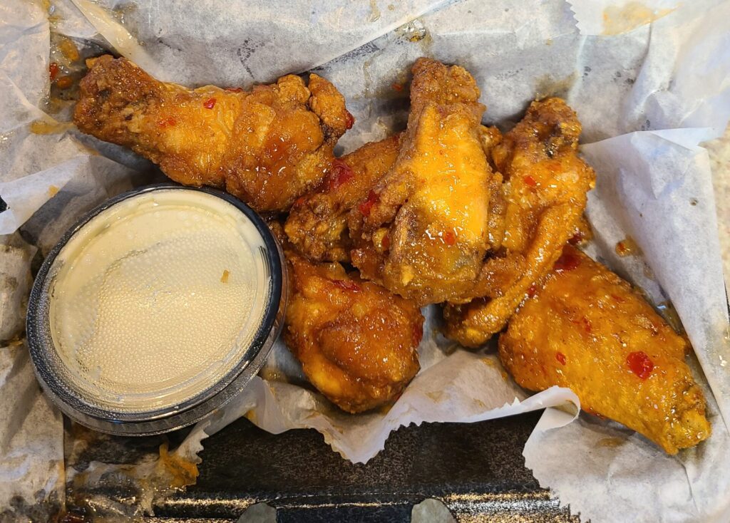 thai ghost wings from luckys grille by fartley farms