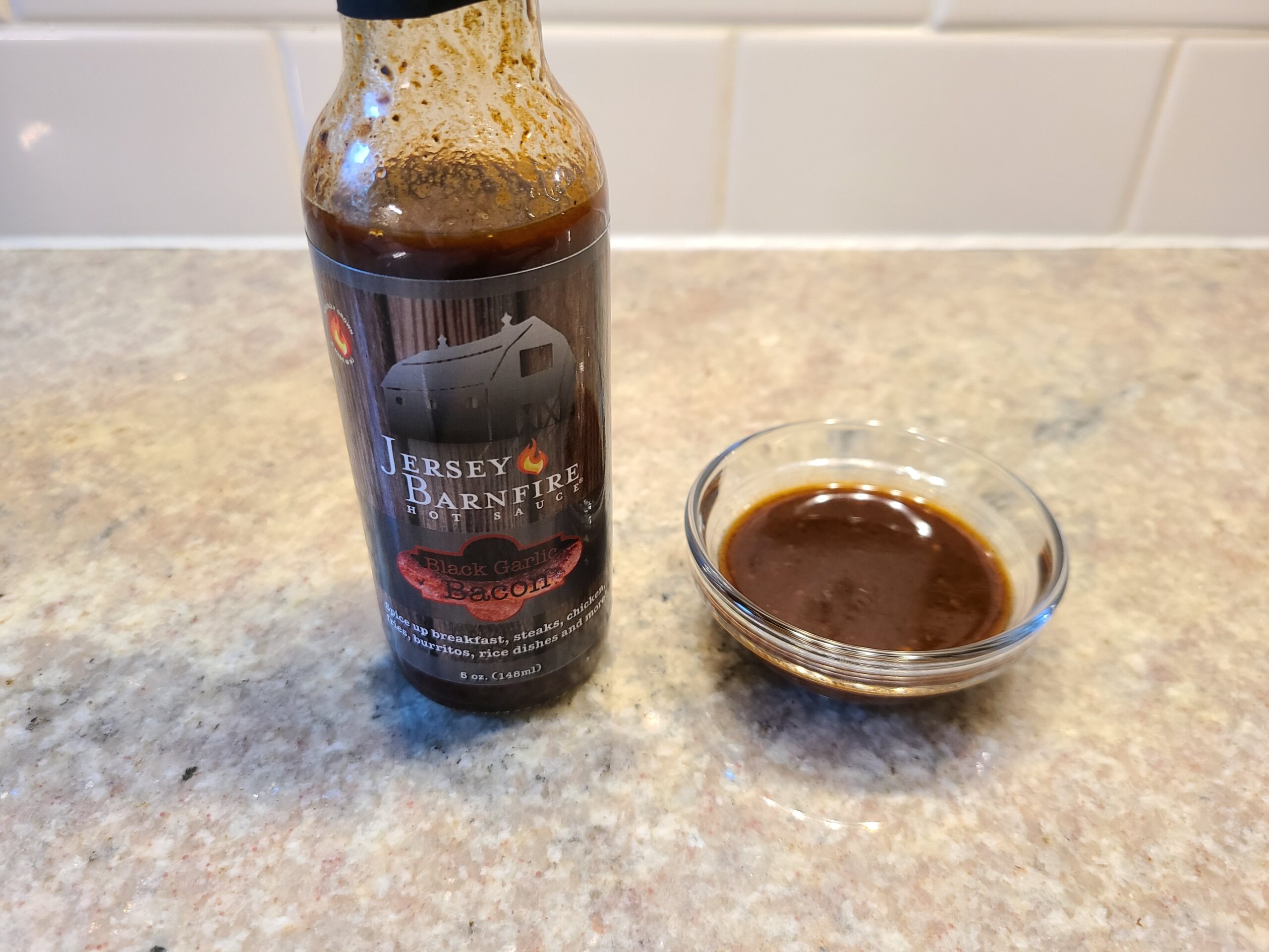 Jersey Barnfire Black Garlic Bacon Hot Sauce Feature