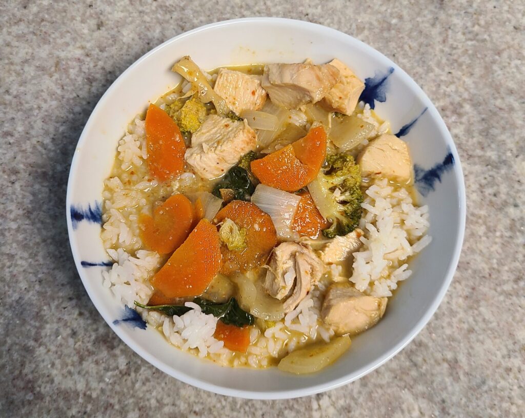 Green curry by siam hibachi by fartley farms