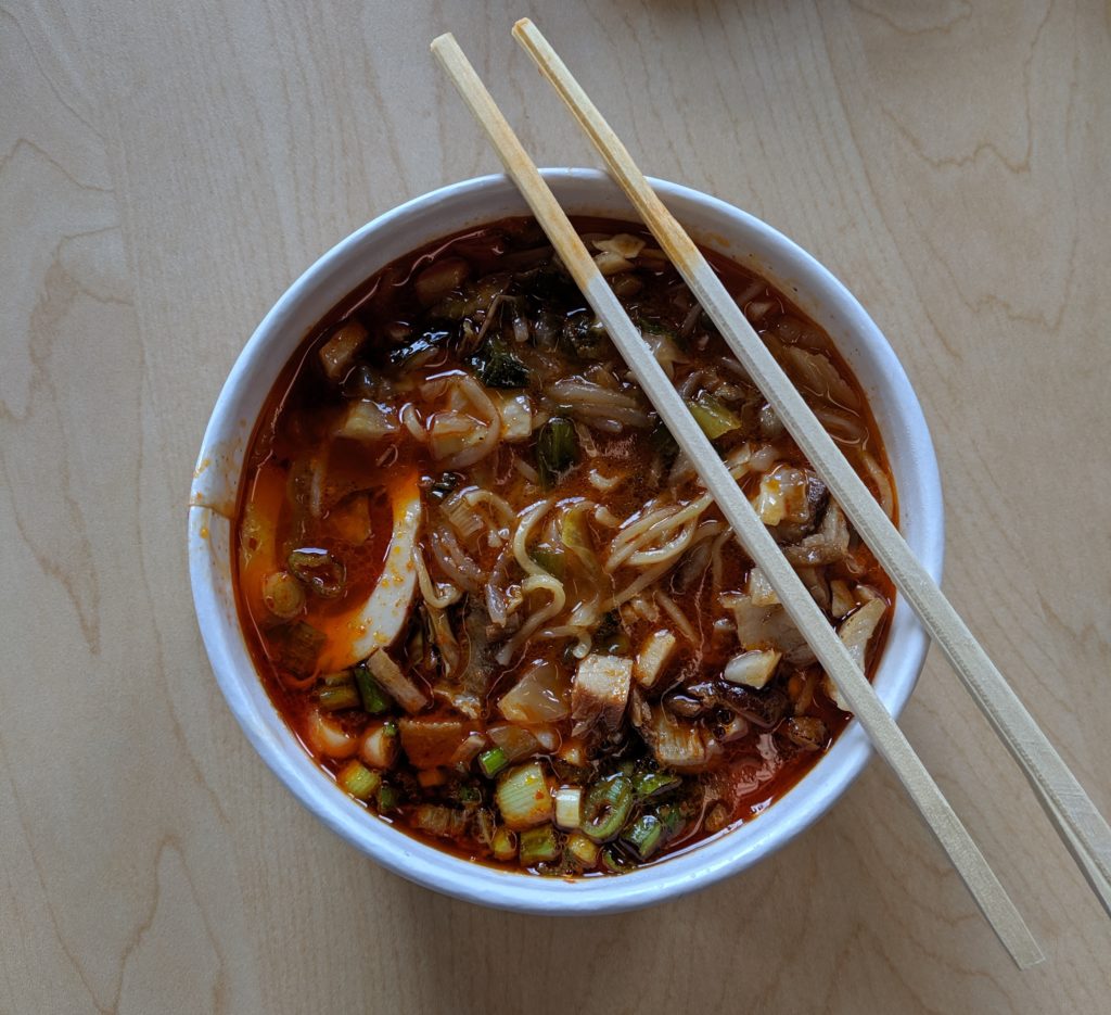 kara kapow from satori ramen in north market reviewed by fartley farms