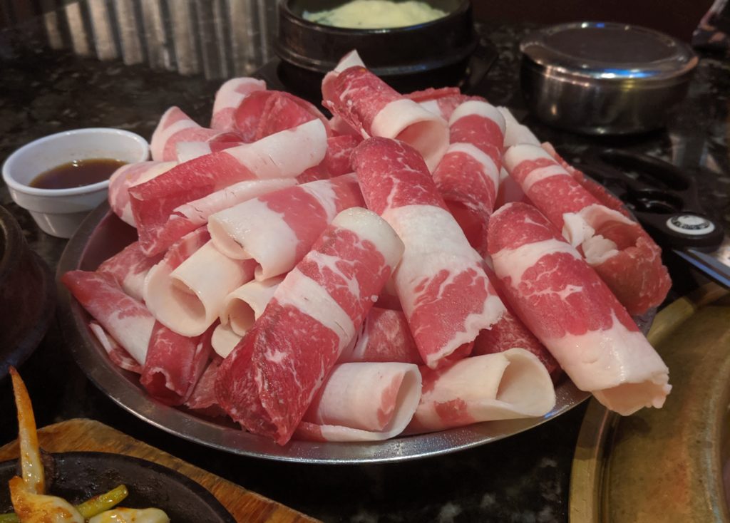 beef brisket at gogi korean bbq by fartley farms