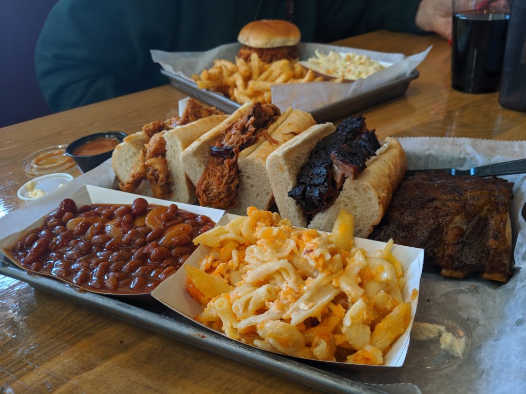 hoggys grazer and pulled pork sandwich by fartley farms