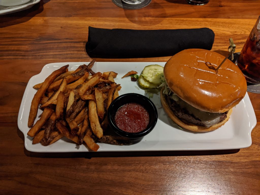 melt your face burger at bru by fartley farms