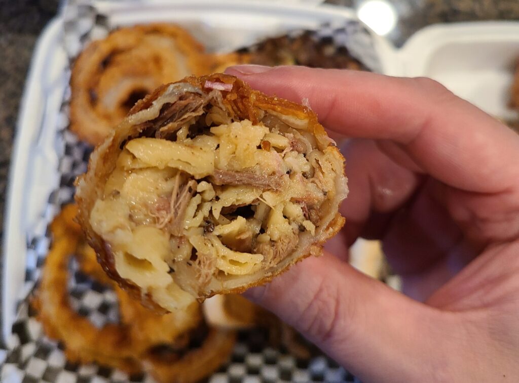 mac and cheese egg roll by chef richs kitchen