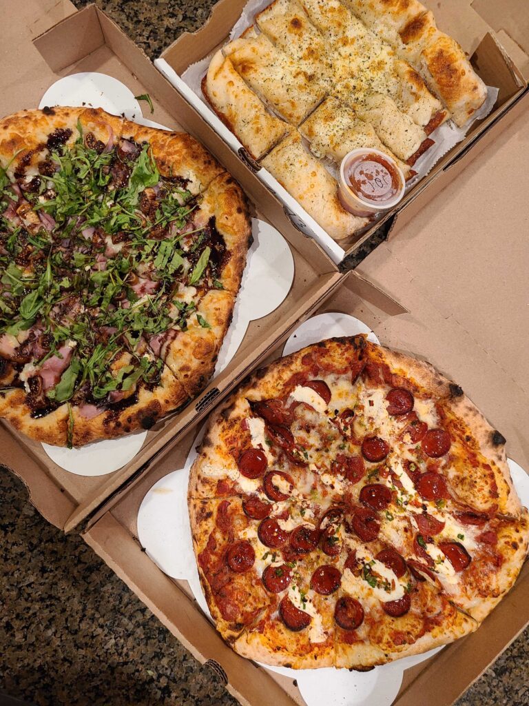 fibonacci's pizza and garlic bread