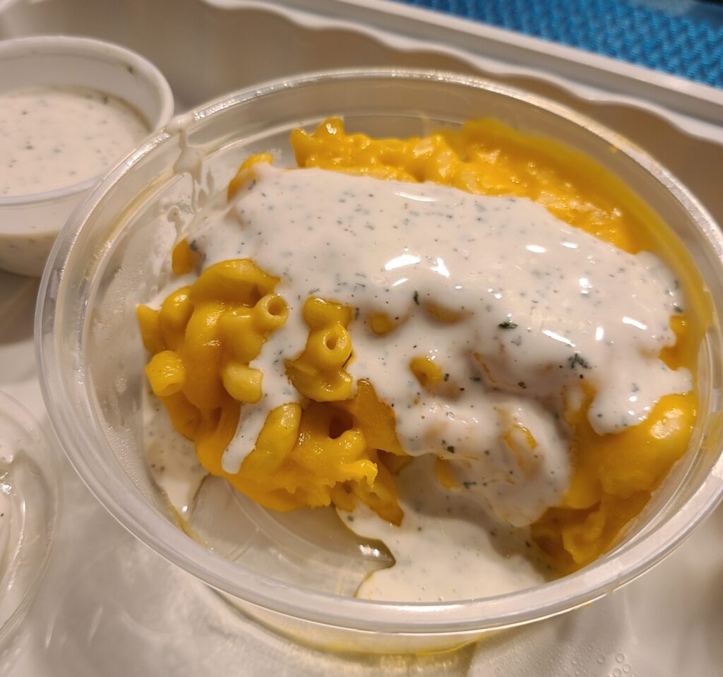 mac and cheese with ranch at hot chicken takeover