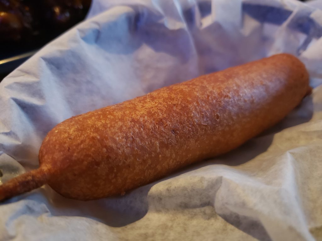 corn dog at old skool by Fartley farms