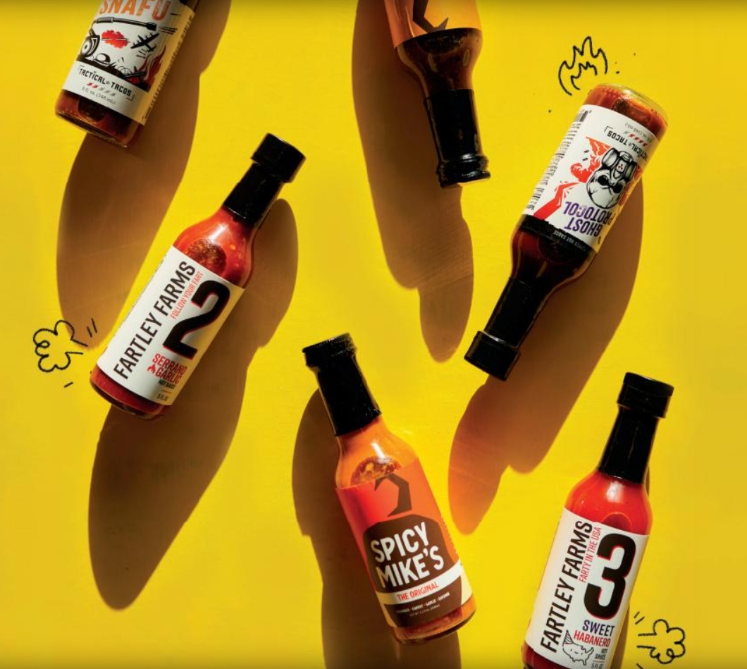 Hot sauce bottles