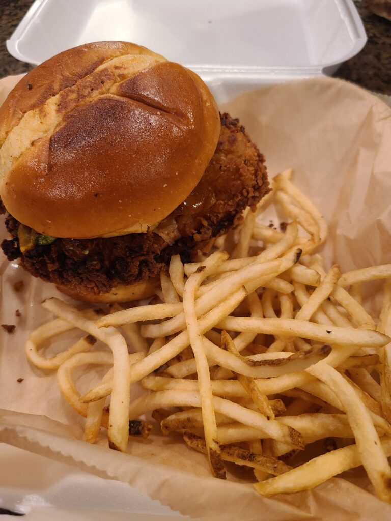 spicy habanero chicken sandwich by fartley farms