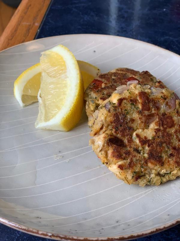 Spicy Lion's Mane Crab Cakes