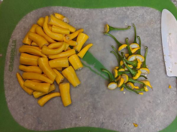 topped golden cayennes from fartley farms