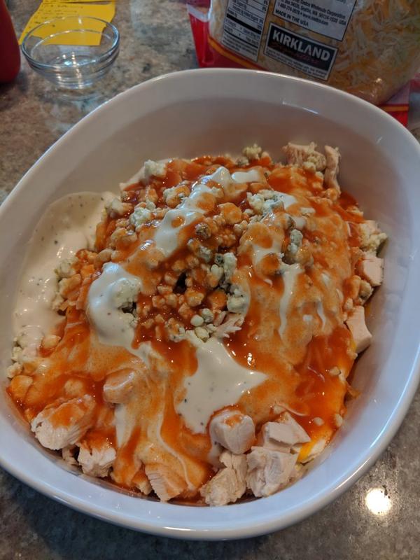 buffalo chicken dip by Fartley Farms